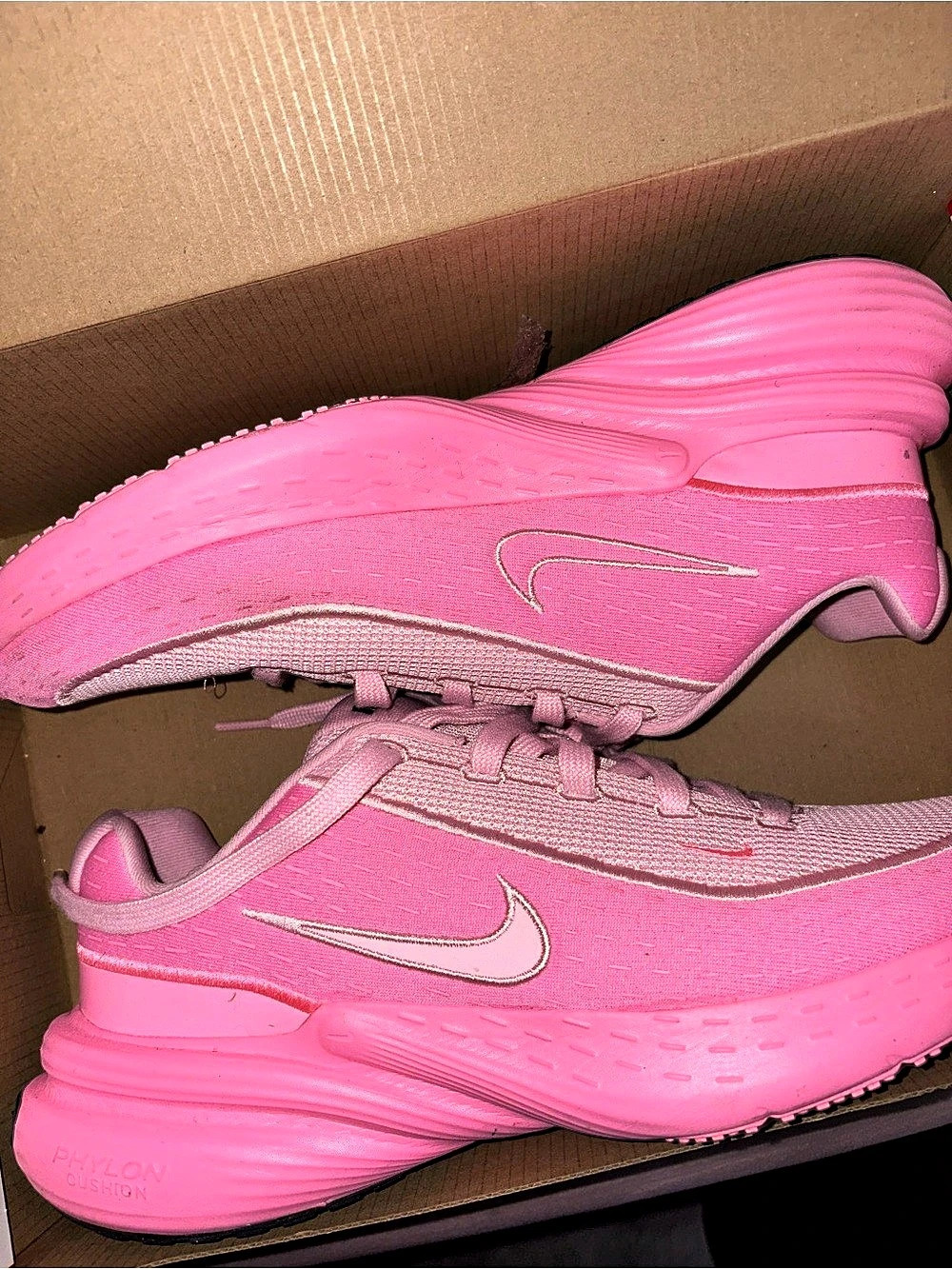 NWT Nike Uplift SC "Shy Pink" - Hot Pink Thick Sole Comfort Sneakers 🌸⚡